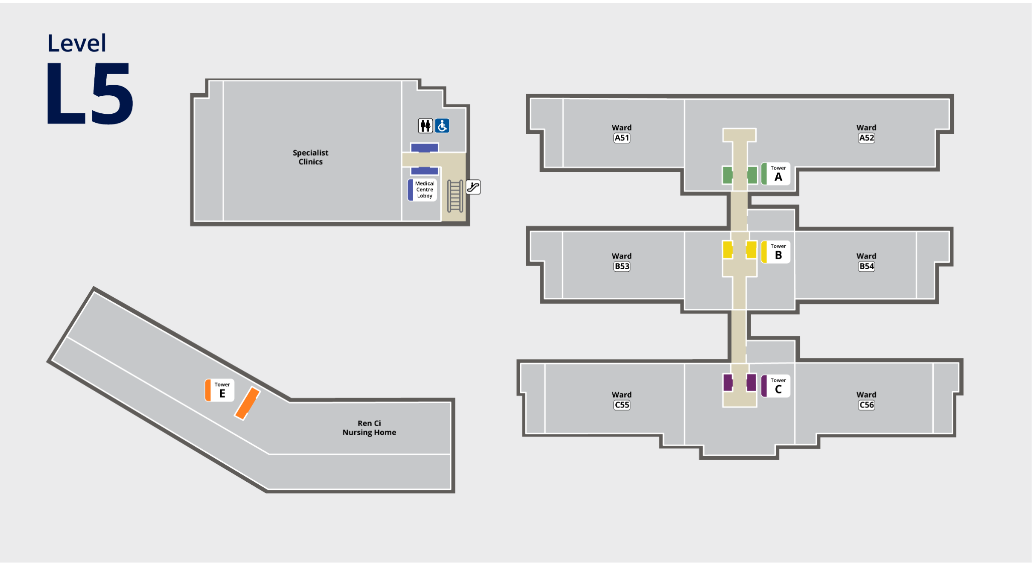 Level 5 · Medical Centre (enlarged) base map